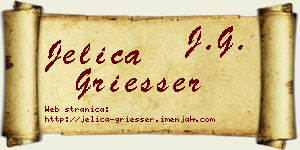 Jelica Griesser vizit kartica
